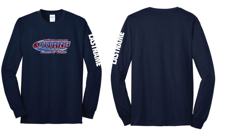 FE Titans Track Long Sleeve Shirt | PC55LS Navy