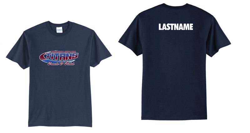 FE Titans Track TShirt | PC55 Navy