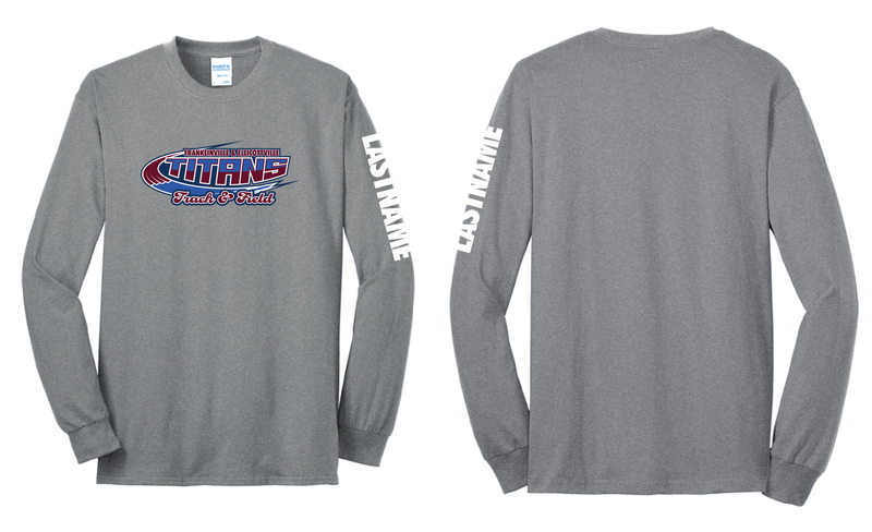 FE Titans Track Long Sleeve Shirt | PC55LS Athletic Heather