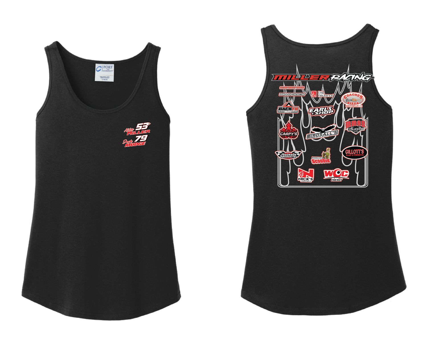 2026 Miller Racing Ladies Tank | LPC54TT Black