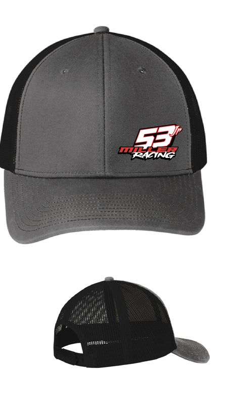 2026 Miller Racing Trucker Hat | C402 Grey Steel/Black