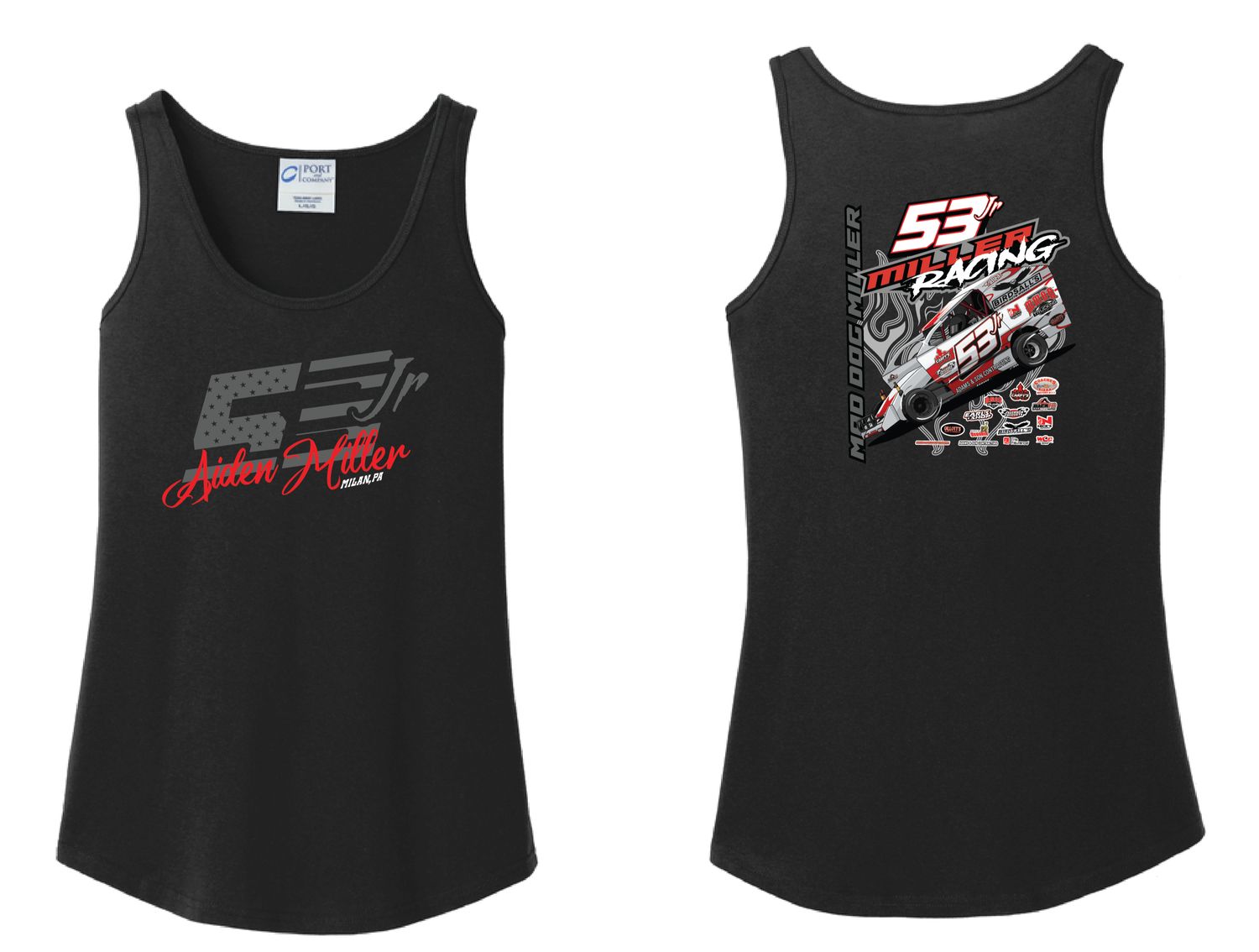 2026 Aiden Miller Ladies Tank | LPC54TT Black