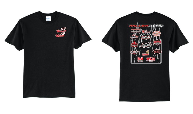 2026 Miller Racing TShirt | PC55 Black