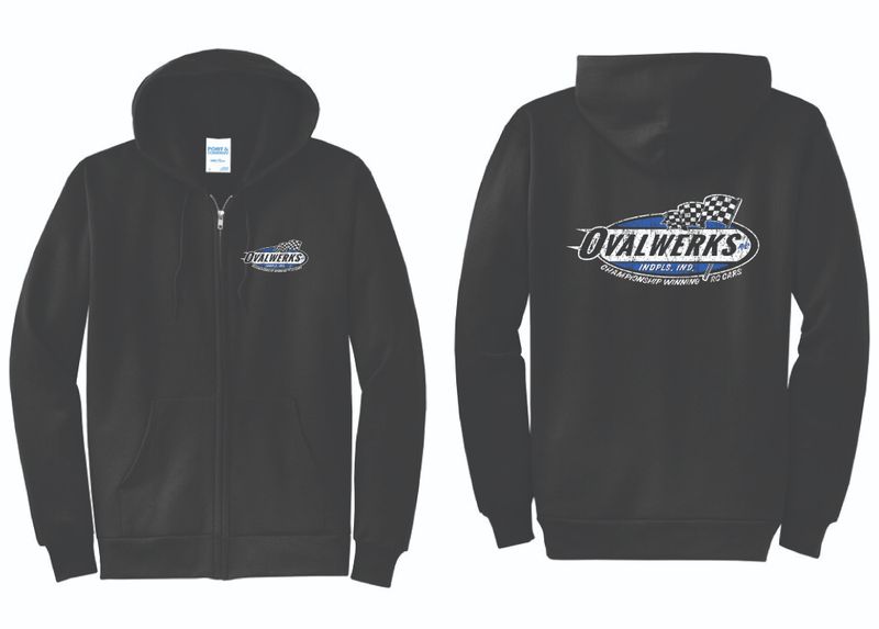 Ovalwerks Logo - Zip Up Hoodie | PC78ZH Black