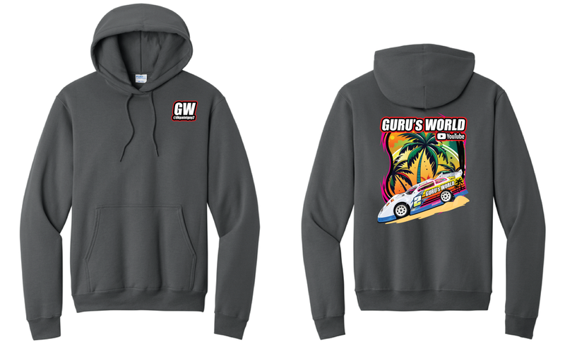 Gurus World Late Model Hoodie | PC78H Charcoal