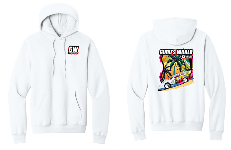 Gurus World Late Model Hoodie | PC78H White