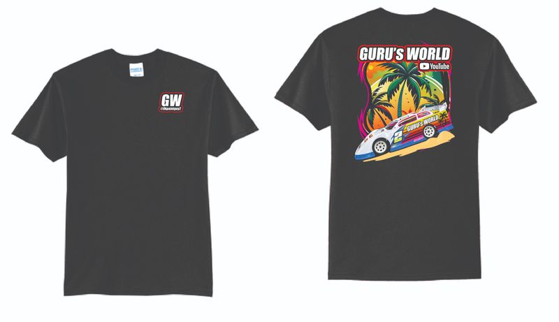 Gurus World Late Model TShirt | PC55 Black