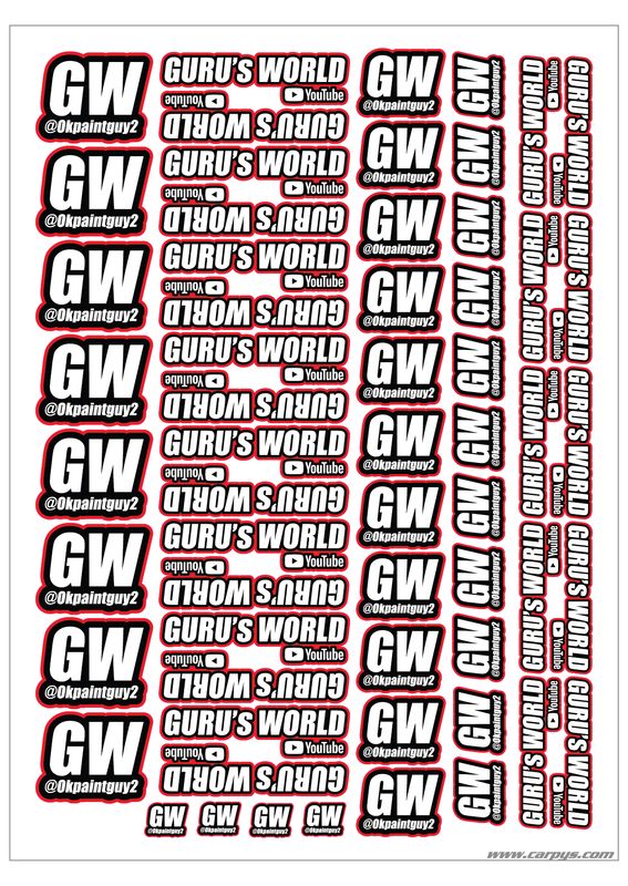Gurus World Red Sticker Pack