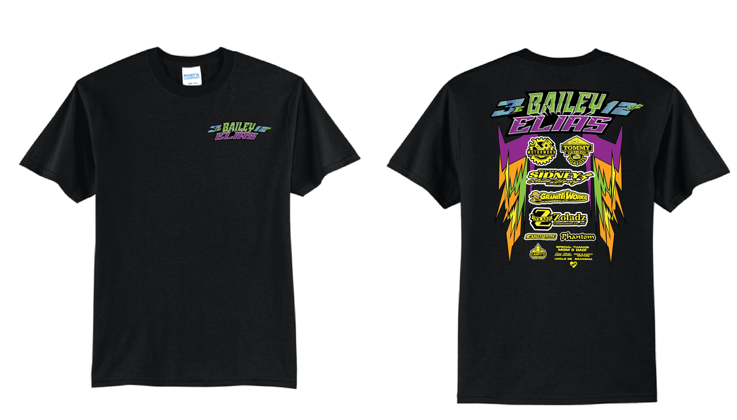 2026 Bailey Elias TShirt | PC55 Black
