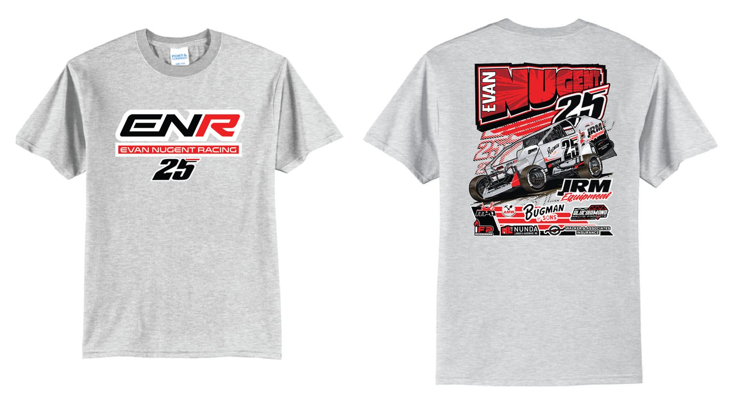2026 Evan Nugent TShirt | PC55 Ash