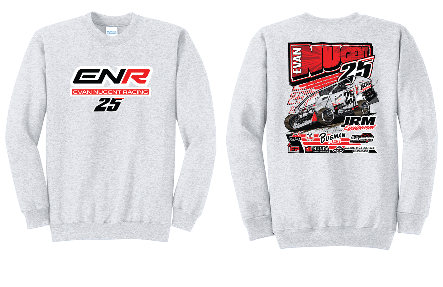 2026 Evan Nugent Crewneck | PC78 Ash
