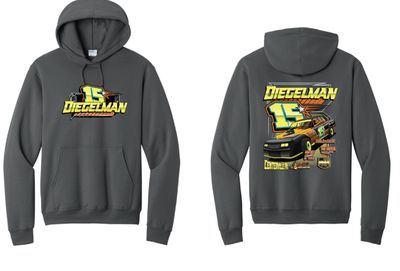 2026 Diegelman Racing Hoodie | PC78H Charcoal