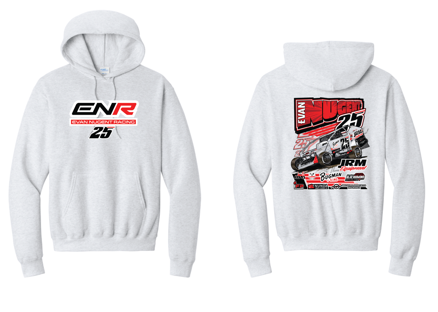 2026 Evan Nugent Hoodie | PC78H Ash