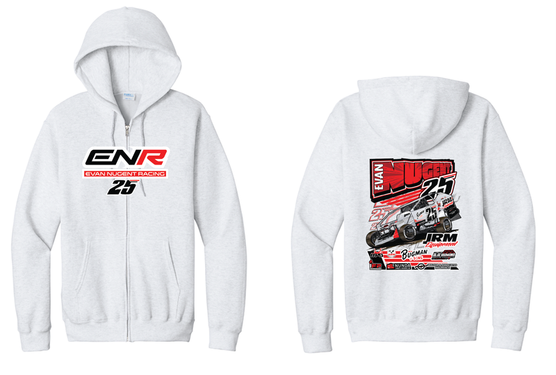 2026 Evan Nugent Zip Up Hoodie | PC78ZH Ash