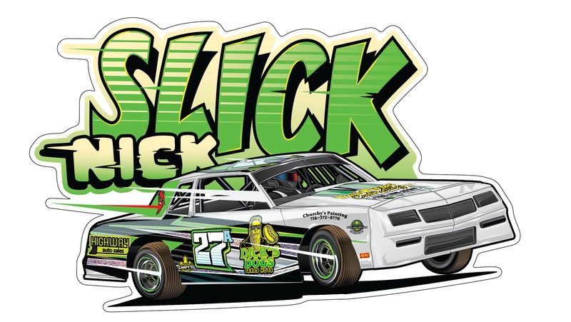 2026 Slick Nick Racing Sticker v2