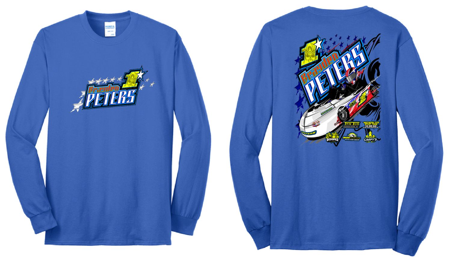 2026 Brayden Peters Long Sleeve Shirt | PC55LS Royal