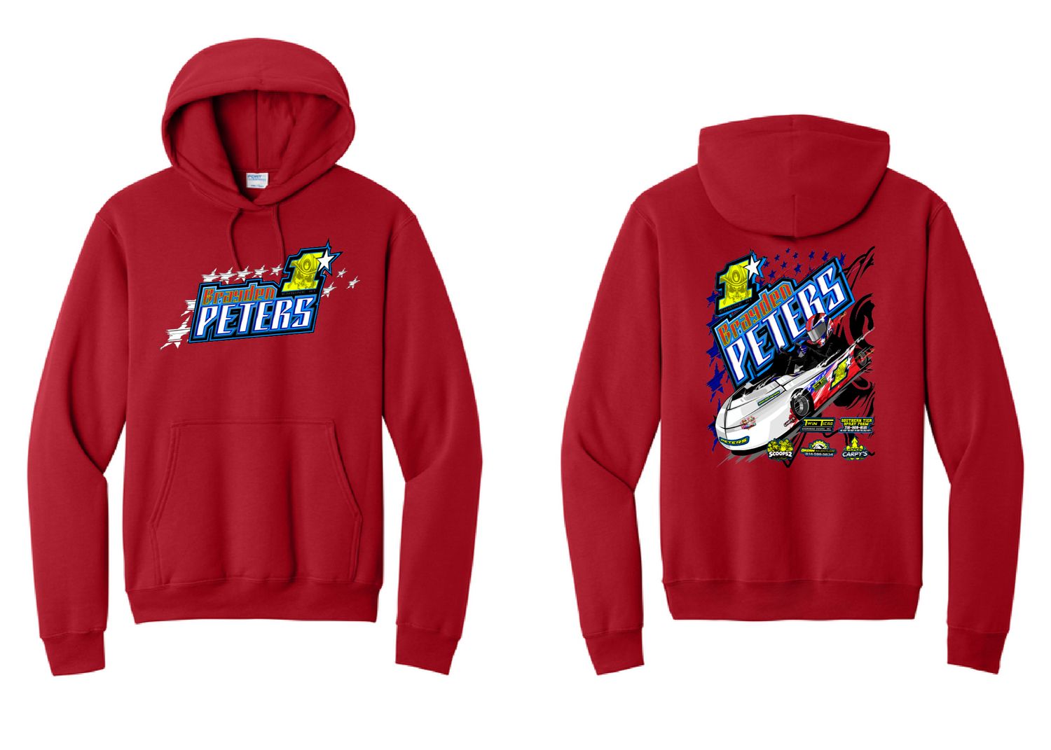 2026 Brayden Peters Hoodie | PC78H Red