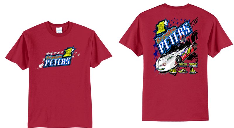 2026 Brayden Peters TShirt | PC55 Red