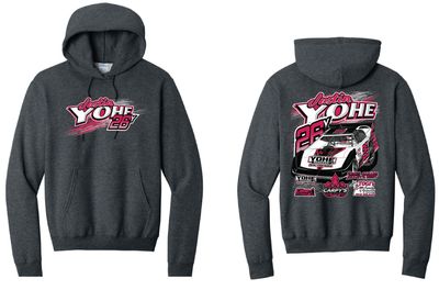 2026 Justin Yohe Hoodie | PC78H Dark Heather Grey
