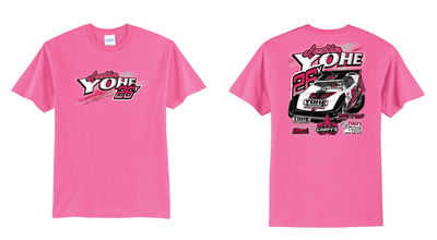 2026 Justin Yohe TShirt | PC55 Neon Pink