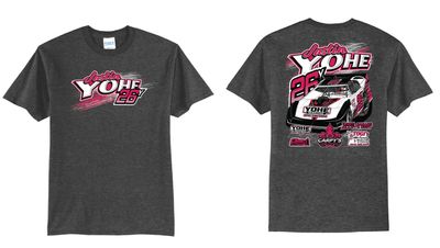 2026 Justin Yohe TShirt | PC55 Dark Heather Grey