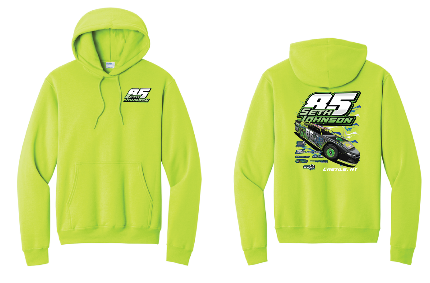 2026 Seth Johnson Hoodie | PC78H Safety Green