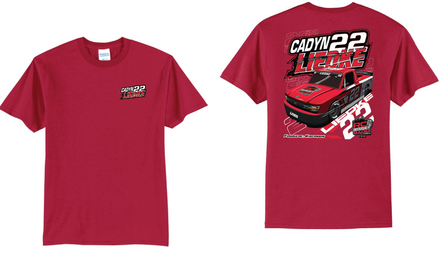 2026 Cadyn Liedke TShirt | PC55 Red