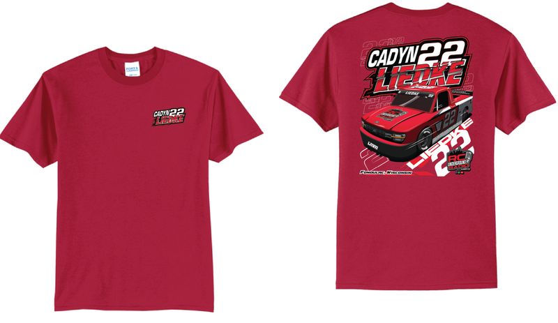 2026 Cadyn Liedke TShirt | PC55 Red