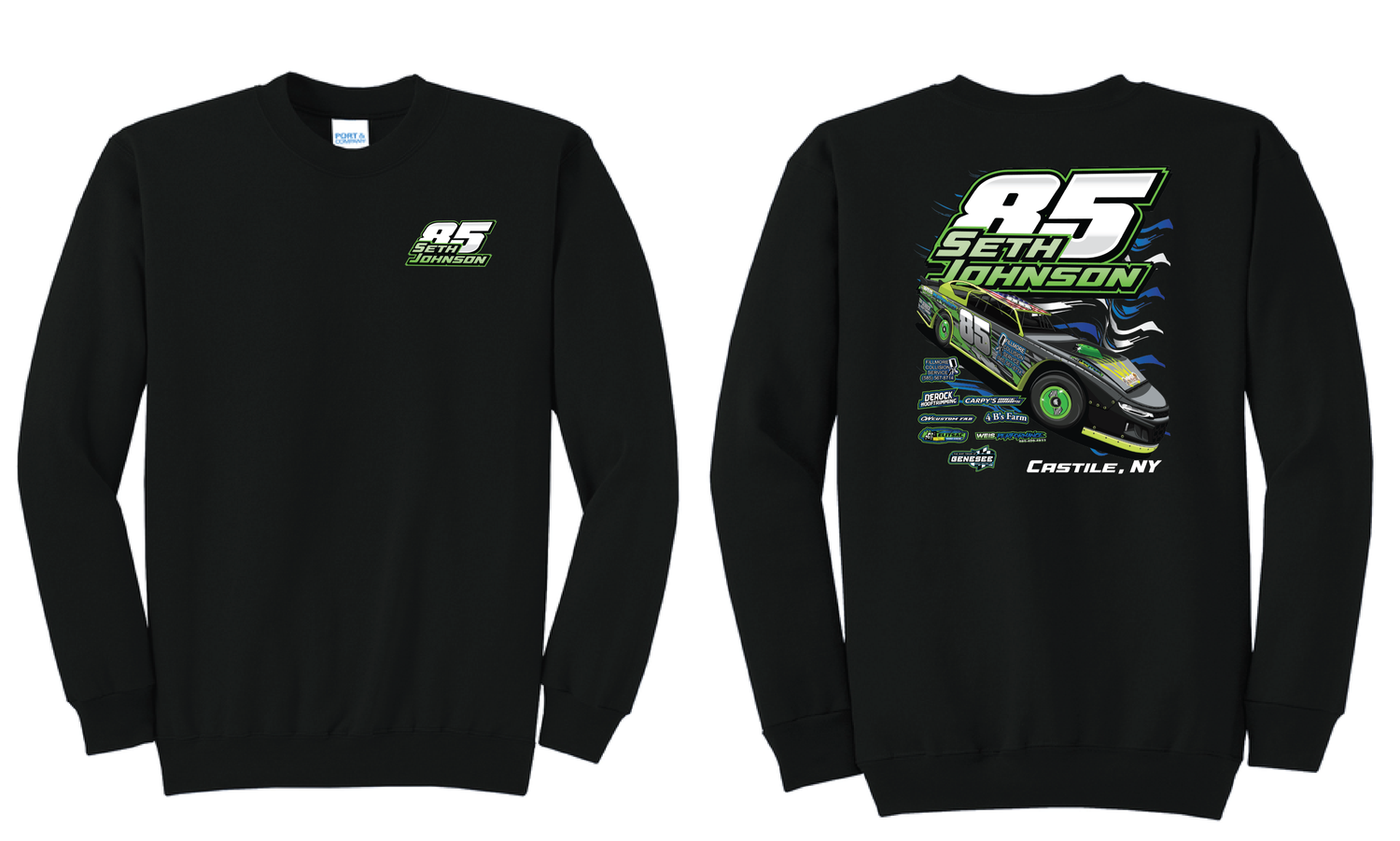 2026 Seth Johnson Crewneck | PC78 Black