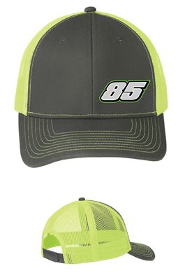 2026 Seth Johnson Trucker Hat | C402 Grey Steel/Neon Yellow