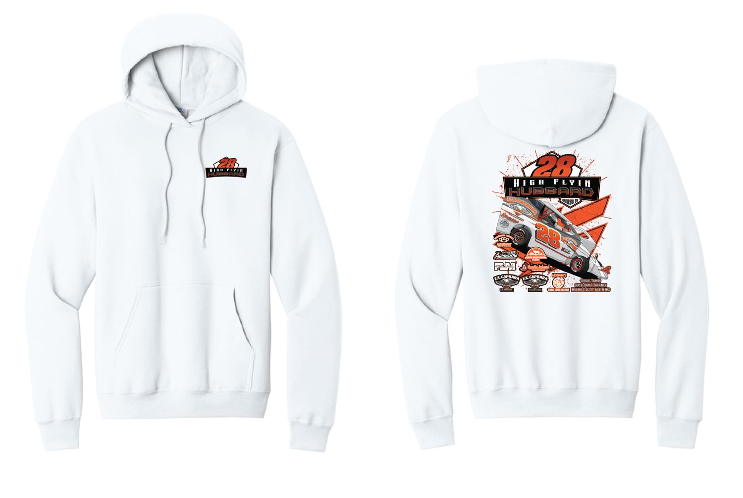 2026 Hubbard Racing Hoodie | PC78H White