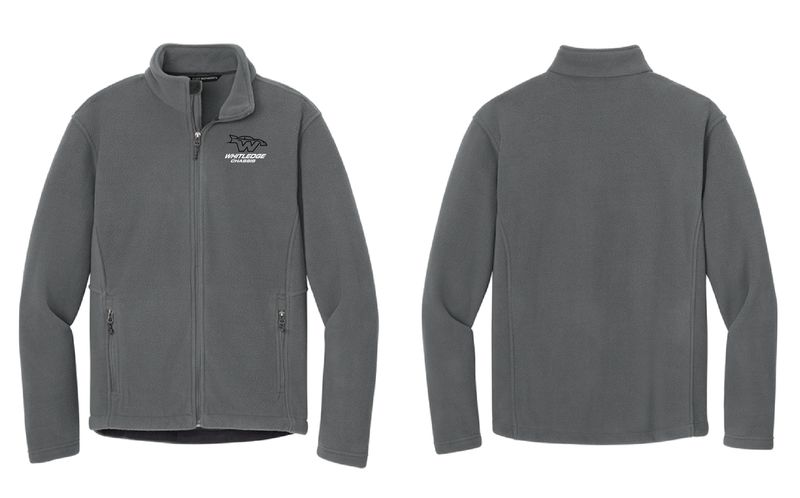 Whitledge Chassis W Logo Fleece Jacket | F217 Deep Smoke