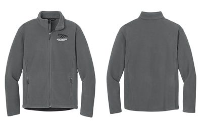 Whitledge Chassis W Logo Fleece Jacket | F217 Deep Smoke