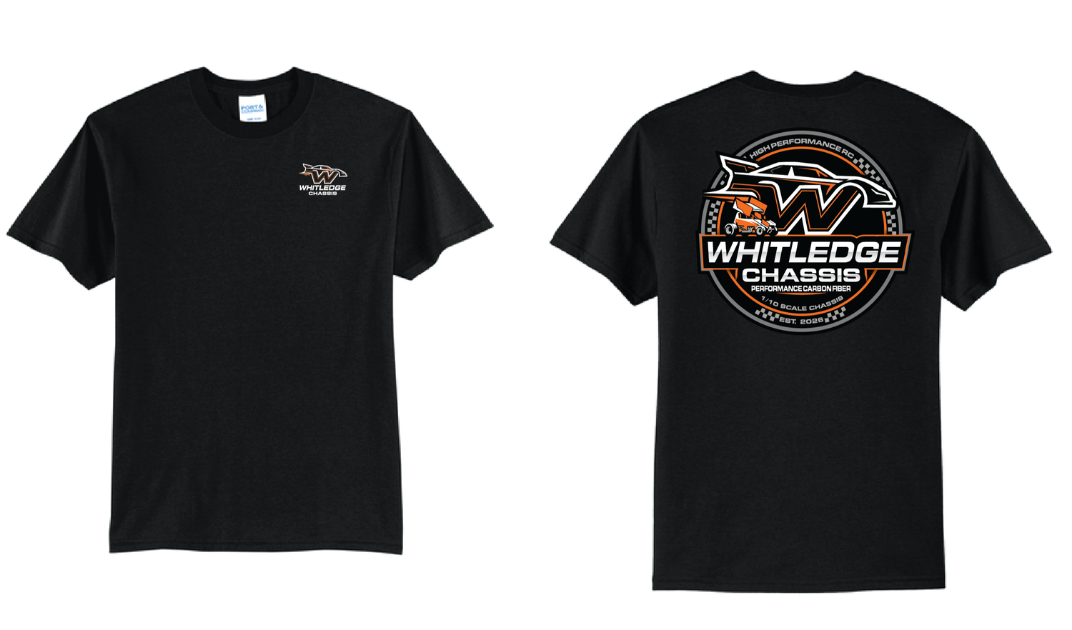 Whitledge Chassis W Logo TShirt | PC55 Black