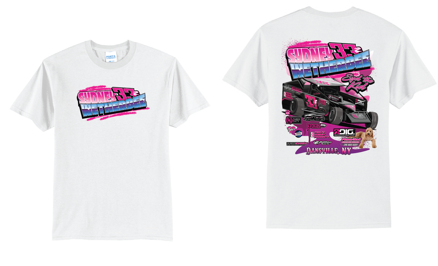 2026 Sydney Wetherbee TShirt | PC55 White