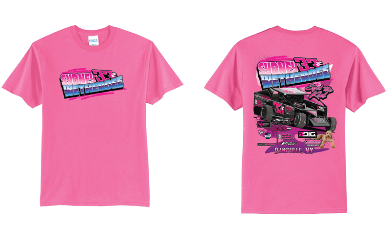 2026 Sydney Wetherbee TShirt | PC55 Neon Pink