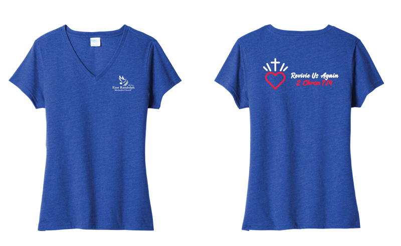 ERMC - Port &amp; Co™ Women's Fan Favorite™ Blend V-Neck Tee | LPC455V