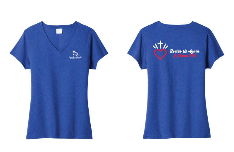 ERMC - Port &amp; Co™ Women's Fan Favorite™ Blend V-Neck Tee | LPC455V
