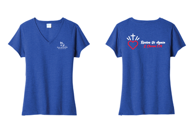 ERMC - Port &amp; Co™ Women's Fan Favorite™ Blend V-Neck Tee | LPC455V