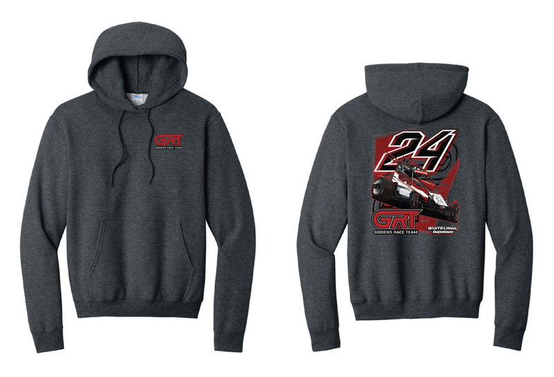 2026 Giddens Race Team Hoodie | PC78H Dark Heather Grey