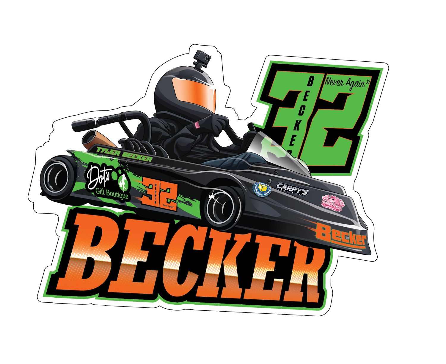 2026 Becker Racing Sticker