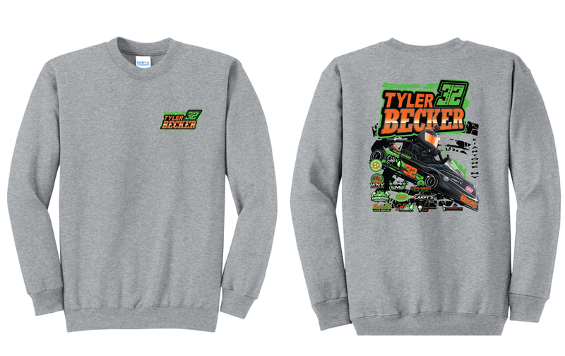 2026 Becker Racing Crewneck | PC78 Athletic Heather