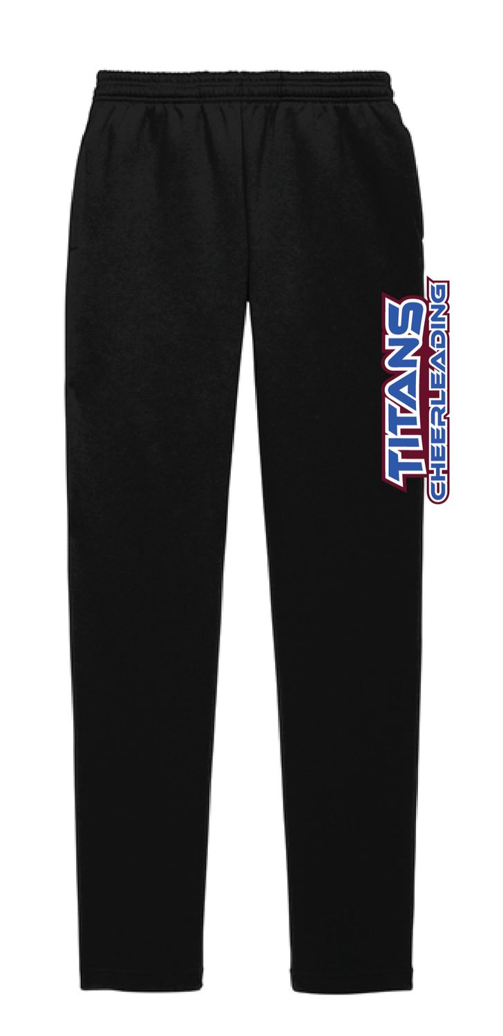 Titans Cheer- Sport-Tek Open Bottom Sweatpant | ST257