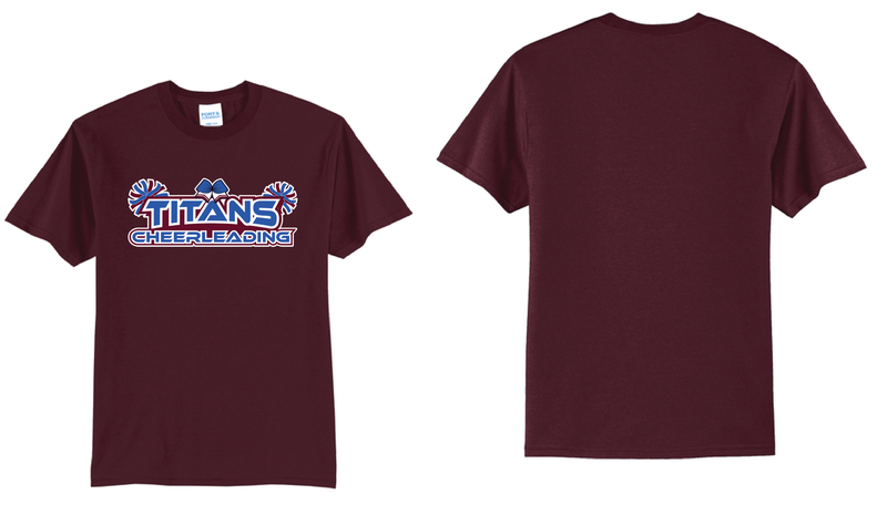 Titans Cheer- Port &amp; Co Core Blend TShirt | PC55