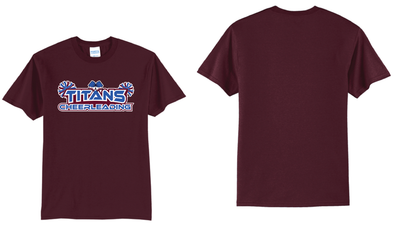 Titans Cheer- Port &amp; Co Core Blend TShirt | PC55