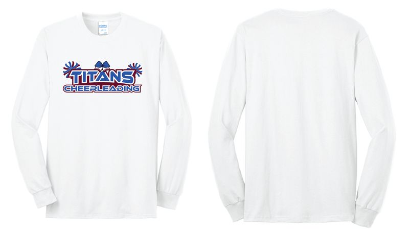 Titans Cheer- Port &amp; Co Core Blend Long Sleeve | PC55LS