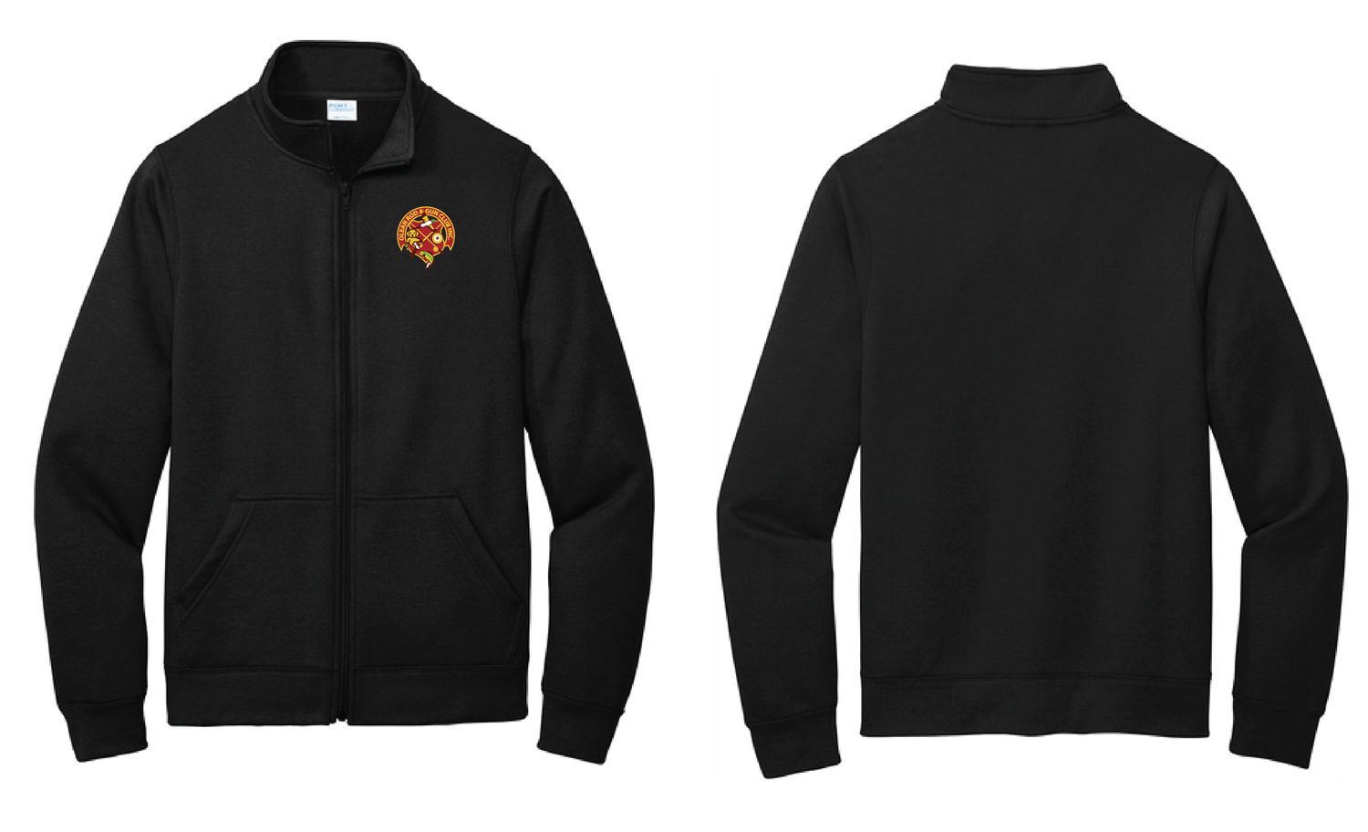 Olean Rod &amp; Gun Club Full Zip Fleece | PC78FZ Black
