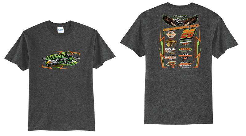 2026 Howard Young Race TShirt | PC55 Dark Heather Grey