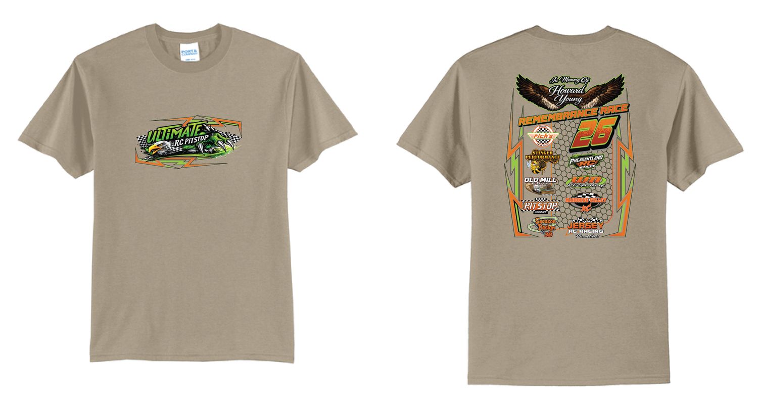 2026 Howard Young Race TShirt | PC55 Desert Sand