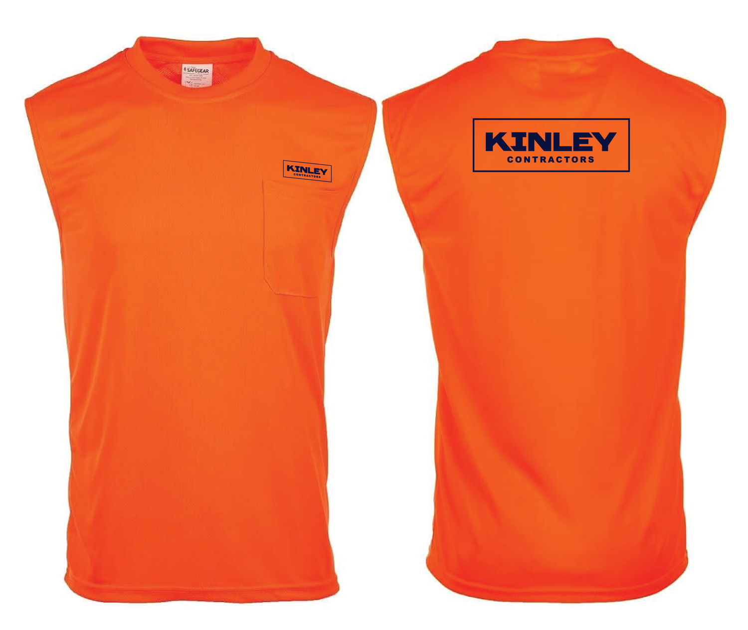 Kinley High Visibility Performance Sleeveless Pocket T-Shirt